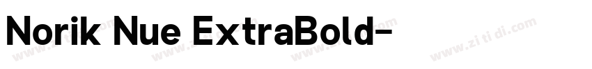 Norik Nue ExtraBold字体转换
